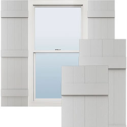 Joined Board-N-Batten Vinyl Shutters