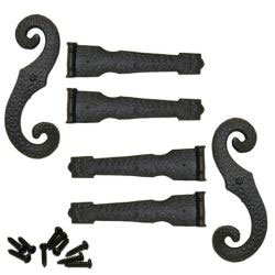 Explore stylish shutter hardware featuring decorative hooks and hinges. Ideal for enhancing home aesthetics while ensuring functionality in window treatments. Perfect for DIY enthusiasts.