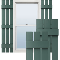 Spaced Board-N-Batten Vinyl Shutters
