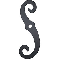 Stylish functional shutter hardware featuring an elegant scroll design, showcasing durability and aesthetic appeal for enhancing home decor. Perfect blend of form and function.