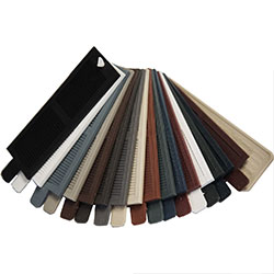A vibrant array of shutter color samples, showcasing various textures and shades, perfect for enhancing any interior design style and ensuring cohesive aesthetic choices.